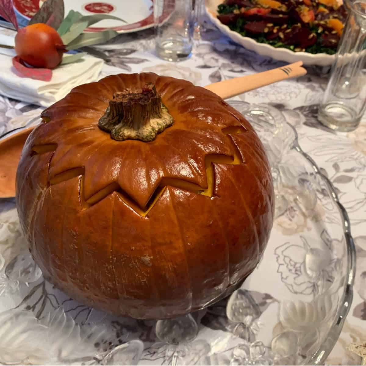 Ghapama – Armenian Stuffed Pumpkin with Rice and Fruit