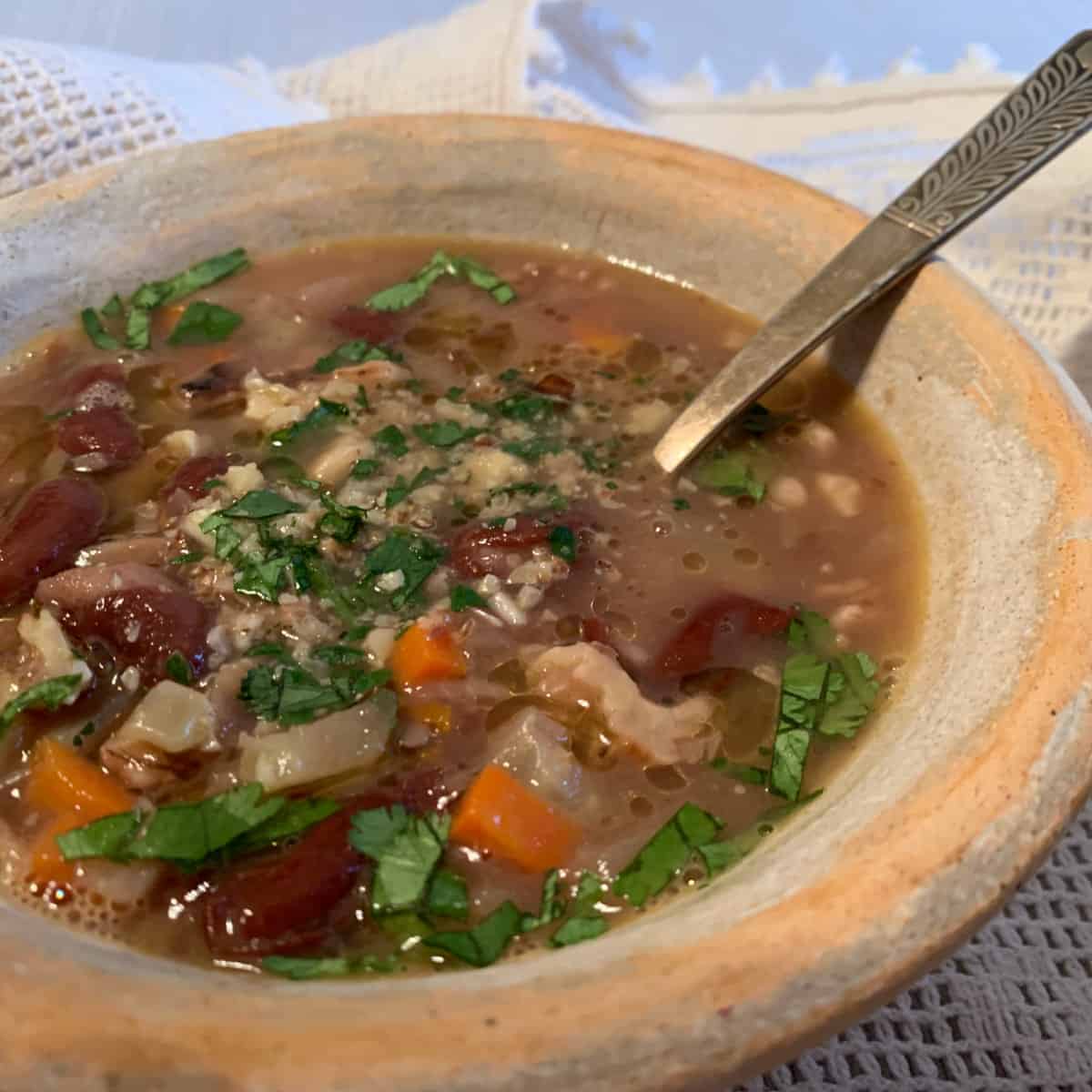 Pochapoor – Armenian Lenten Soup with Red Kidney Beans