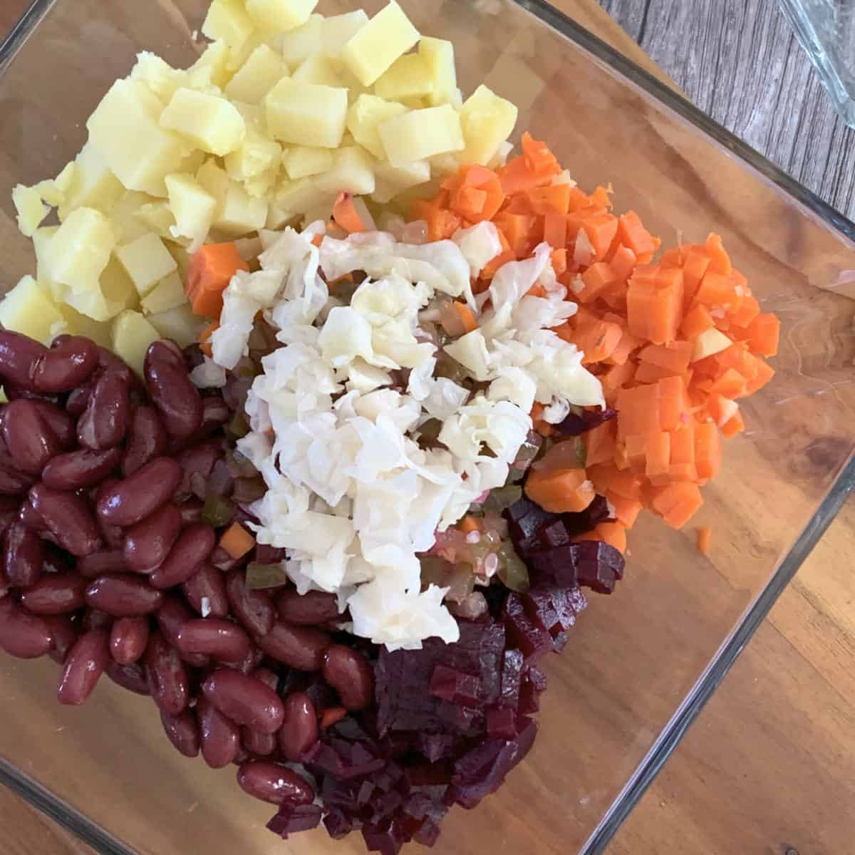 Vinegret beetroot potato salad S12 9